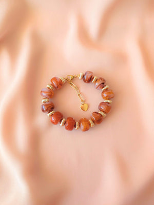 Bracelet GIGI: Terracotta / Fermoir
