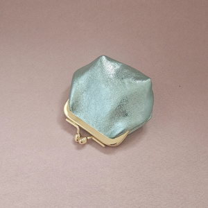 Mini bourse cuir rétro: Lilas