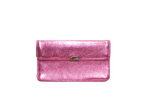 Porte monnaie cuir tout en un compact: Acier