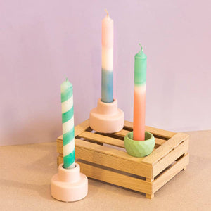 DIY Home Deco 09 - My Dip Dye Candles - Mint