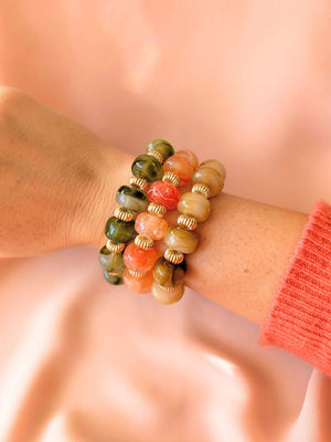 Bracelet GIGI: Ivoire / Fermoir