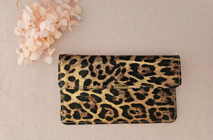 Porte monnaie cuir tout en un compact: Acier