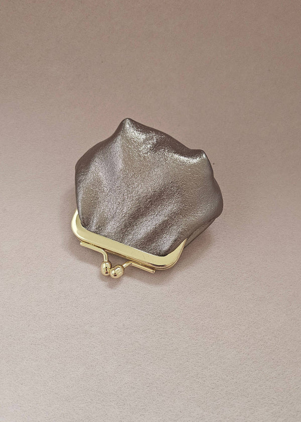Mini bourse cuir rétro: Mint