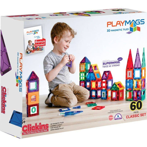 Playmags Ensemble de démarrage de 60 pièces