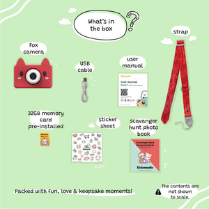 Akito the Fox - Appareil photo numérique pour enfants - Modèle C