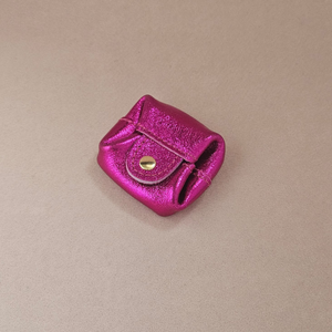 Porte monnaie carré cuir Crapaud: Mint