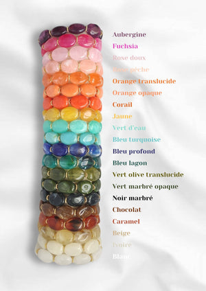 Bracelet JANE: Caramel / S/M = 18 cm